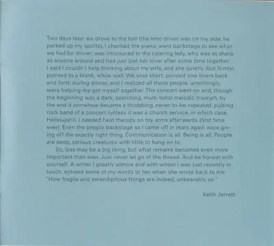 Keith Jarrett - Paris / London · Testament-18