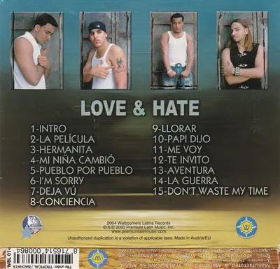 Aventura - Love & Hate-1