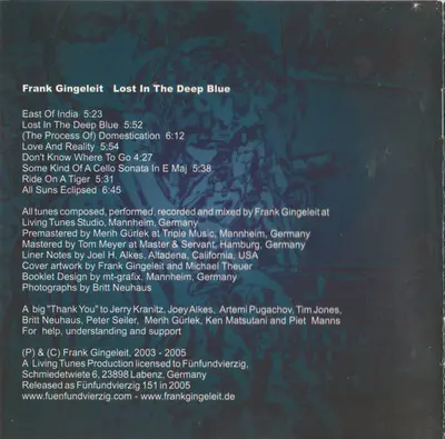 Frank Gingeleit - Lost In The Deep Blue-10