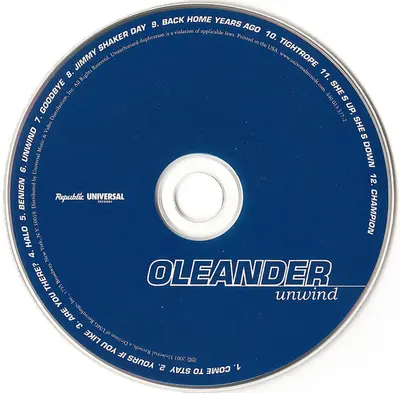 Oleander - Unwind-2