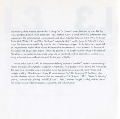 Arthur Russell - Calling Out Of Context-3