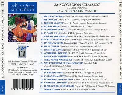 Maurice Larcange - 22 Accordion "Classics" - 22 Grands Succes "Musette-1