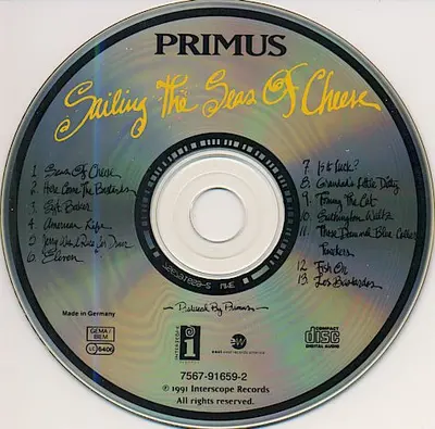 Primus - Sailing The Seas Of Cheese