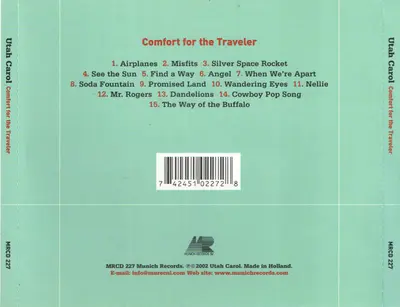 Utah Carol - Comfort For The Traveler-1