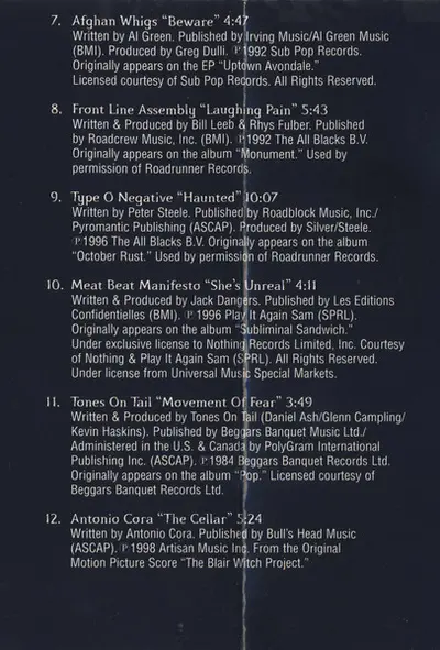 Various - The Blair Witch Project: Josh's Blair Witch Mix-8