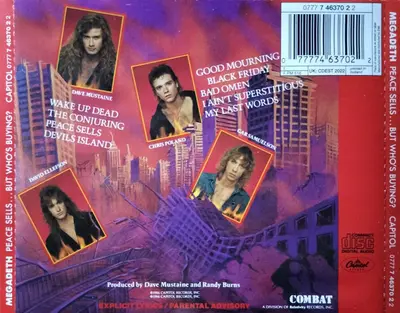 Megadeth - Peace Sells... But Who's Buying?-1
