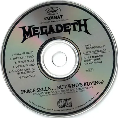 Megadeth - Peace Sells... But Who's Buying?-2