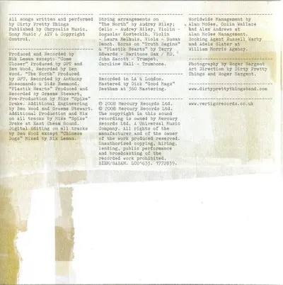 Dirty Pretty Things - Romance At Short Notice-1