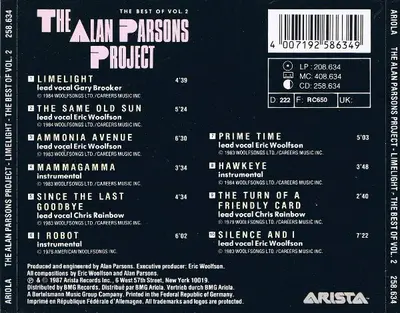 The Alan Parsons Project - Limelight (The Best Of Vol. 2)-1