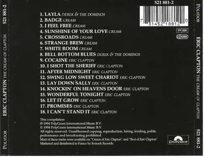 Eric Clapton - The Cream Of Clapton-2