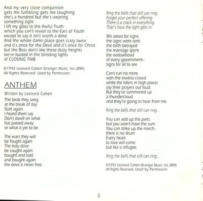 Leonard Cohen - The Future-9