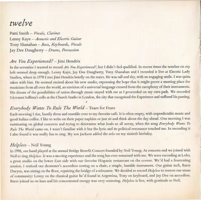Patti Smith - Twelve-9