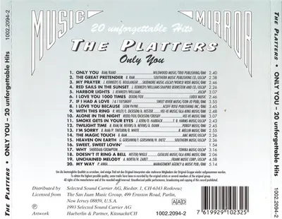 The Platters - Only You - 20 Unforgettable Hits-1