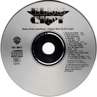 Ry Cooder - Blue City (Motion Picture Soundtrack)-2