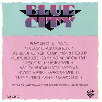 Ry Cooder - Blue City (Motion Picture Soundtrack)-9