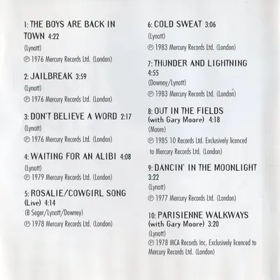 Thin Lizzy - Wild One - The Very Best Of Thin Lizzy-5