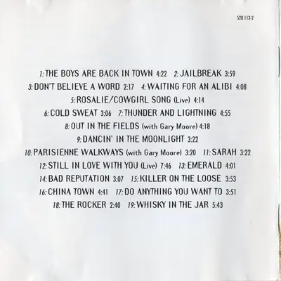 Thin Lizzy - Wild One - The Very Best Of Thin Lizzy-11