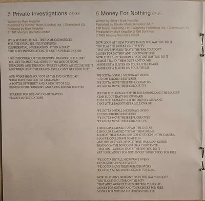Dire Straits & Mark Knopfler - The Best Of Dire Straits & Mark Knopfler - Private Investigations-13