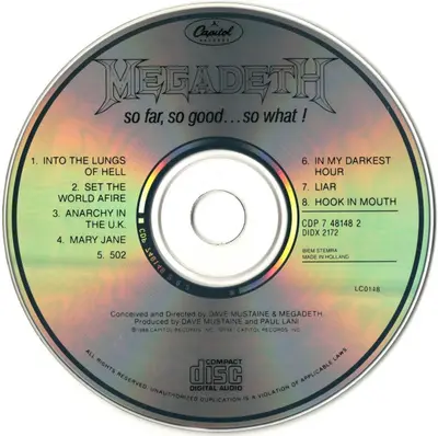 Megadeth - So Far, So Good...So What !-2