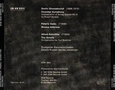 Dmitri Shostakovich / Pēteris Vasks / Alfred Schnittke - Dolorosa-3