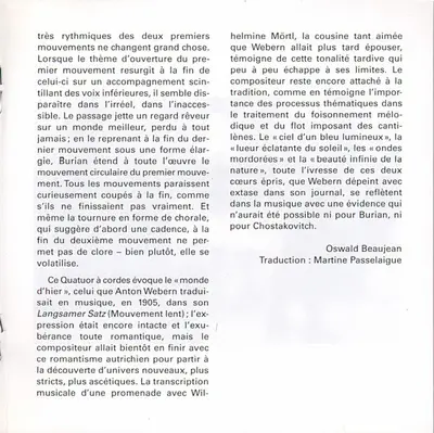 Rosamunde Quartett - Anton Webern / Dmitri Shostakovich / E. F. Burian - Anton Webern / Dmitri Shostakovich / Emil František Burian-18