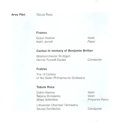 Arvo Pärt - Tabula Rasa-3