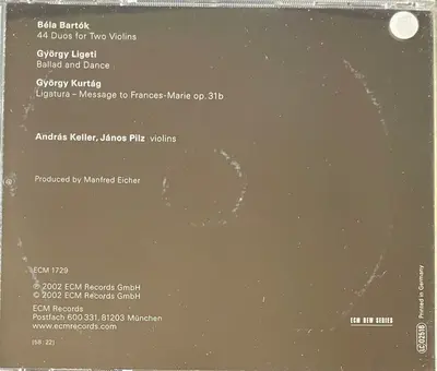Béla Bartók - András Keller, János Pilz - 44 Duos For Two Violins-4