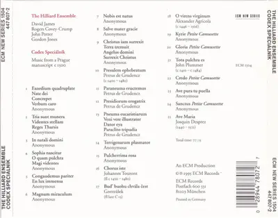 The Hilliard Ensemble - Codex Speciálník-1