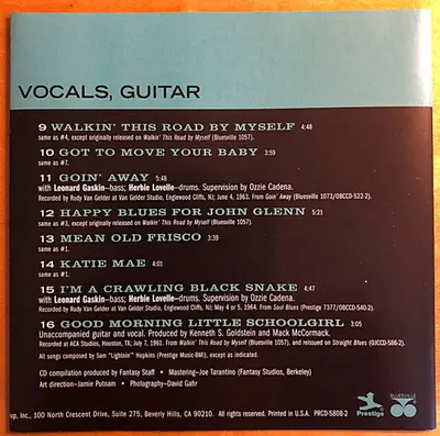 Lightnin' Hopkins - Profiles-1