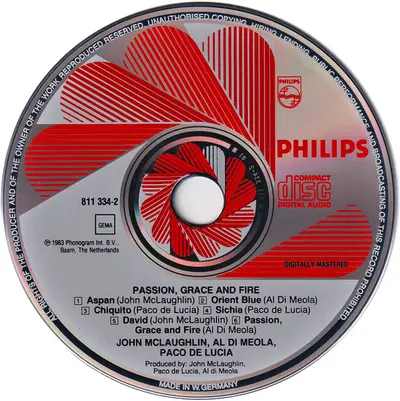 John McLaughlin, Al Di Meola, Paco De Lucía - Passion Grace & Fire-2