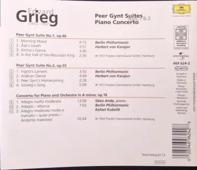 Edvard Grieg - Peer Gynt Suites Nos. 1 & 2 / Piano Concerto-1