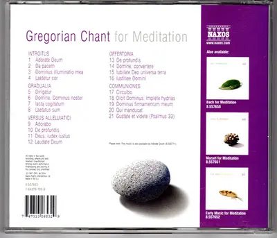 Unknown Artist - Gregorian Chant For Meditation-1