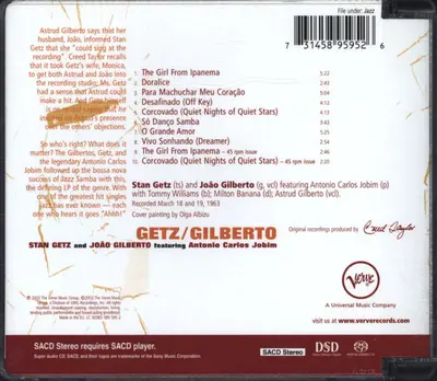 Stan Getz And João Gilberto Featuring Antonio Carlos Jobim - Getz / Gilberto-1