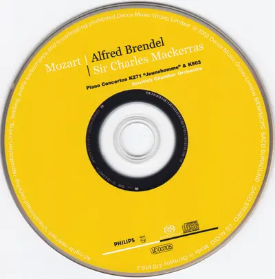 Wolfgang Amadeus Mozart, Alfred Brendel, Sir Charles Mackerras, Scottish Chamber Orchestra - Piano Concertos K271 "Jeunehomme" & K503-4