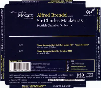 Wolfgang Amadeus Mozart, Alfred Brendel, Sir Charles Mackerras, Scottish Chamber Orchestra - Piano Concertos K271 "Jeunehomme" & K503-5