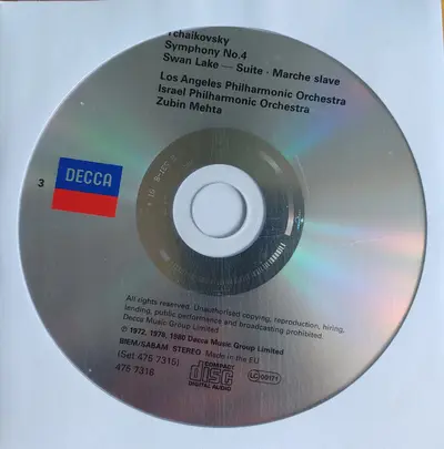 Pyotr Ilyich Tchaikovsky, Los Angeles Philharmonic Orchestra, Zubin Mehta - The Symphonies / Capriccio Italien, 1812 Overture, Romeo And Juliet, Marche Slave, Sleeping Beauty And Nutcracker Suites-17