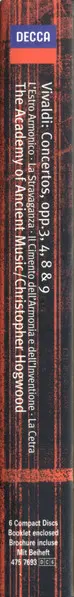 Antonio Vivaldi / The Academy Of Ancient Music, Christopher Hogwood - Concertos, Opp.3 ,4, 8 & 9: L'estro Armonico 🞄 La Stravaganza 🞄 Il Cimento Dell'armonia E Dell'invenzione 🞄 La Cetra-2