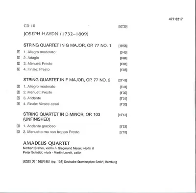 Joseph Haydn - Amadeus-Quartett - 27 String Quartets / Seven Last Words On The Cross-40