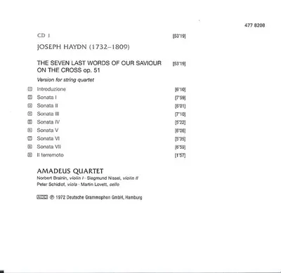 Joseph Haydn - Amadeus-Quartett - 27 String Quartets / Seven Last Words On The Cross-4