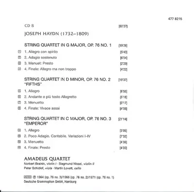 Joseph Haydn - Amadeus-Quartett - 27 String Quartets / Seven Last Words On The Cross-32