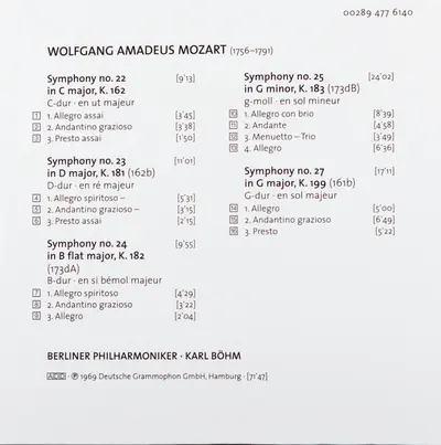 Karl Böhm, Wolfgang Amadeus Mozart, Berliner Philharmoniker - The Symphonies-17