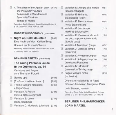 Lorin Maazel, Berliner Philharmoniker - Complete Early Berlin Philharmonic Recordings 1957 – 1962-26