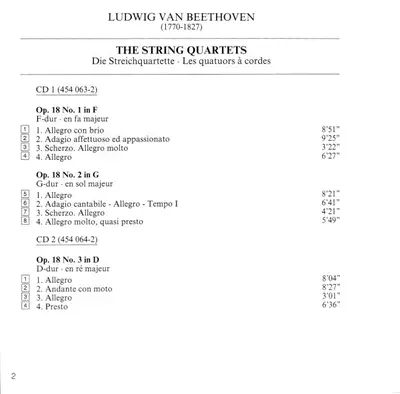 Ludwig van Beethoven, Quartetto Italiano - Complete String Quartets = Die Streichquartette - Les Quatuors À Cordes-6