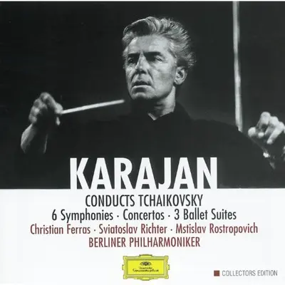 Pyotr Ilyich Tchaikovsky - Christian Ferras •  Sviatoslav Richter •  Mstislav Rostropovich •  Berliner Philharmoniker •  Herbert von Karajan - Karajan Conducts Tchaikovsky: 6 Symphonies - Concertos - 3 Ballet Suites