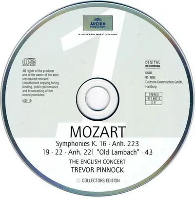 Wolfgang Amadeus Mozart, The English Concert, Trevor Pinnock - The Symphonies-2