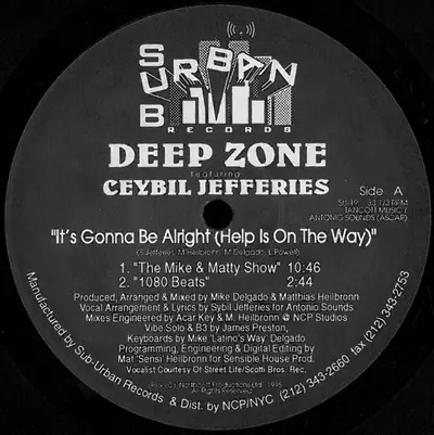 Deep Zone Featuring Ceybil Jefferies - It's Gonna Be Alright (Help Is On The Way)