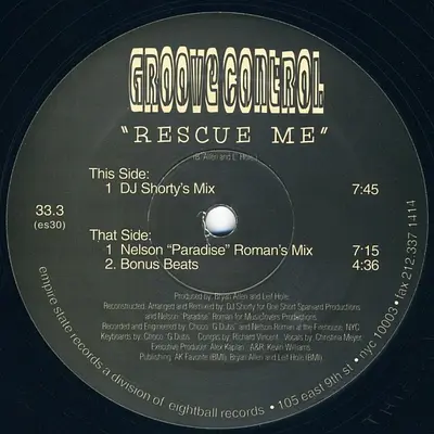 Groove Control (3) - Rescue Me-1