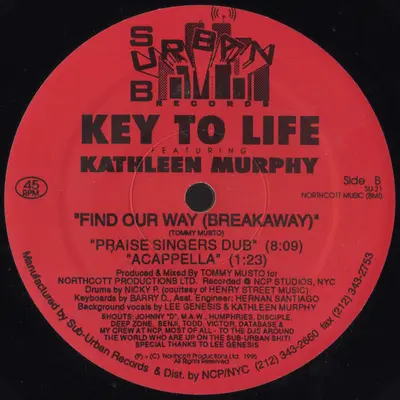 Key To Life Featuring Kathleen Murphy - Find Our Way (Breakaway)-1