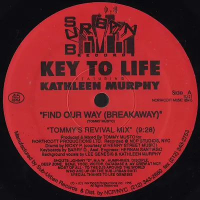 Key To Life Featuring Kathleen Murphy - Find Our Way (Breakaway)