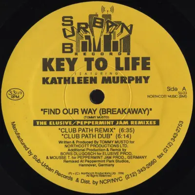 Key To Life Featuring Kathleen Murphy - Find Our Way (Breakaway) (The Elusive/Peppermint Jam Remixes)-1